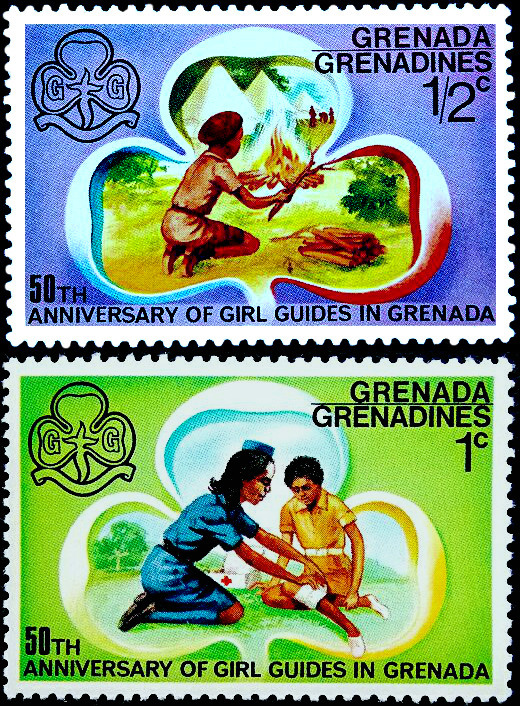 Гренада  Гренадины 1976 год . Марки из серии : 50 лет организации 